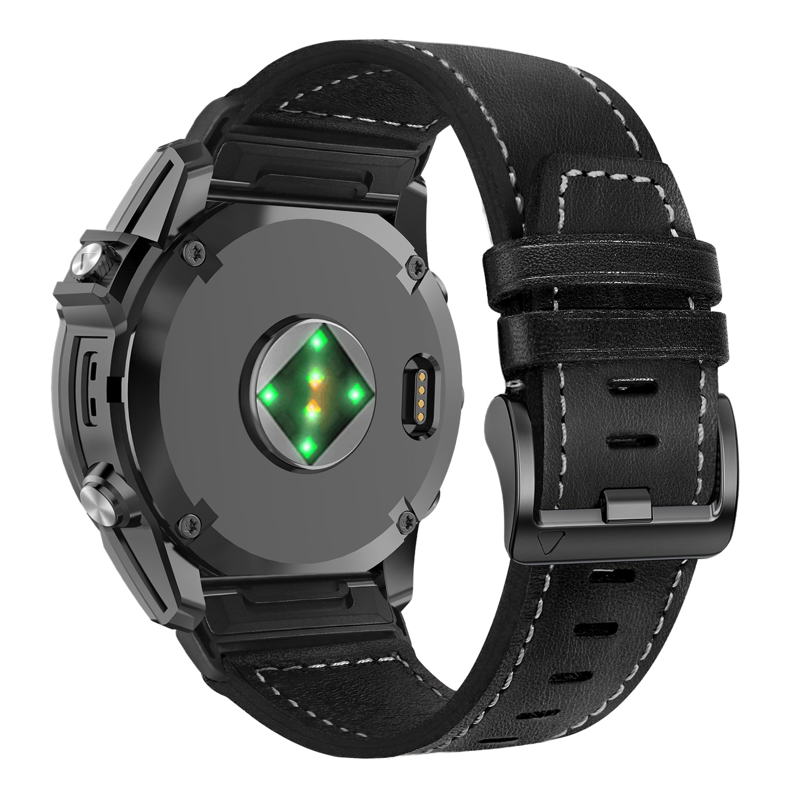 Garmin Tactix 7 Pro premium leren bandje (zwart)