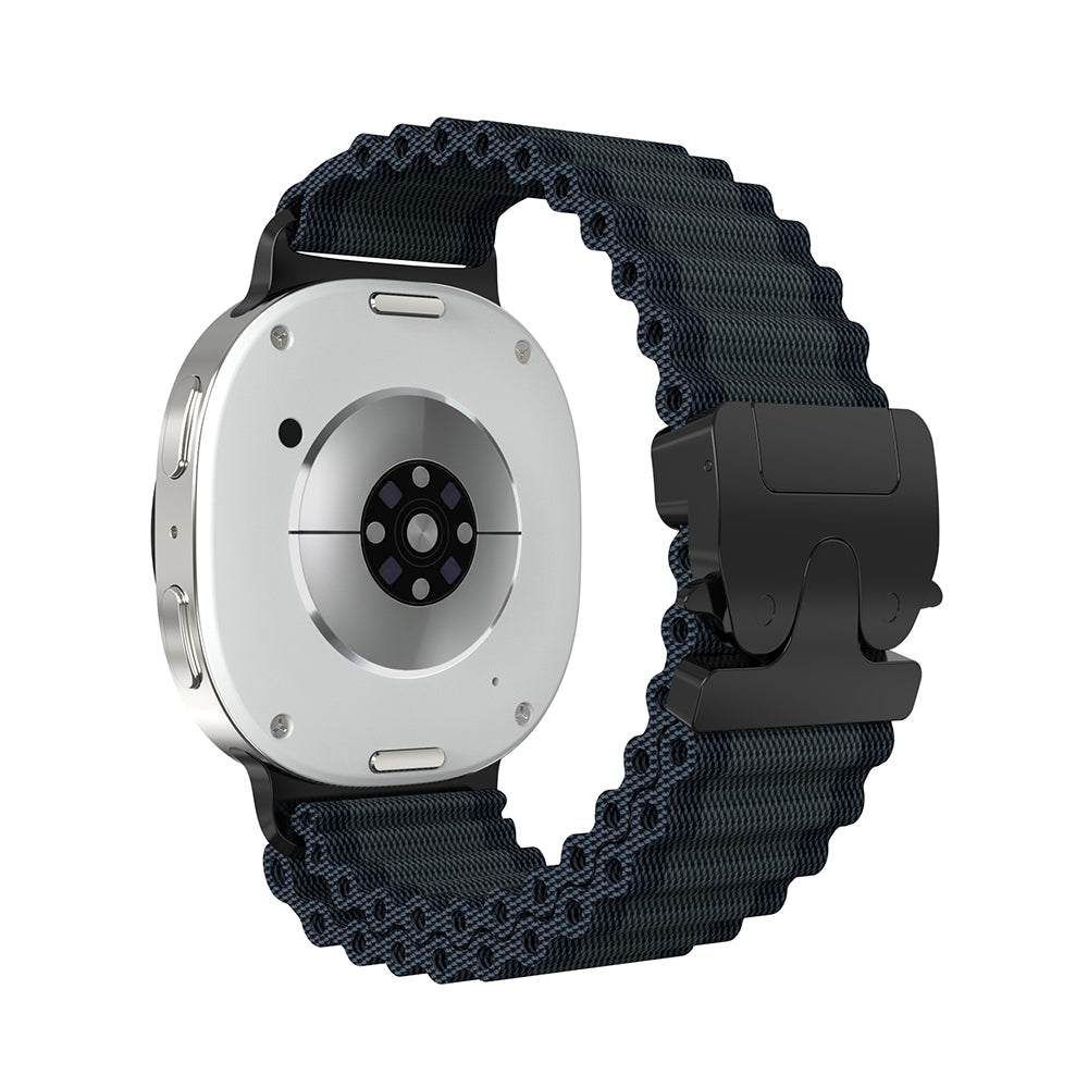 Samsung Galaxy Watch 9 - 40mm Outdoor Nylon Strap with P-Buckle (Black with Black)