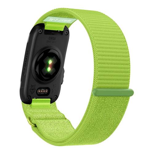 Bandz Garmin Cirqa nylon band 'Classic' (lime)