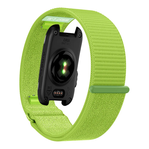 Bandz Garmin Cirqa nylon band 'Classic' (lime)