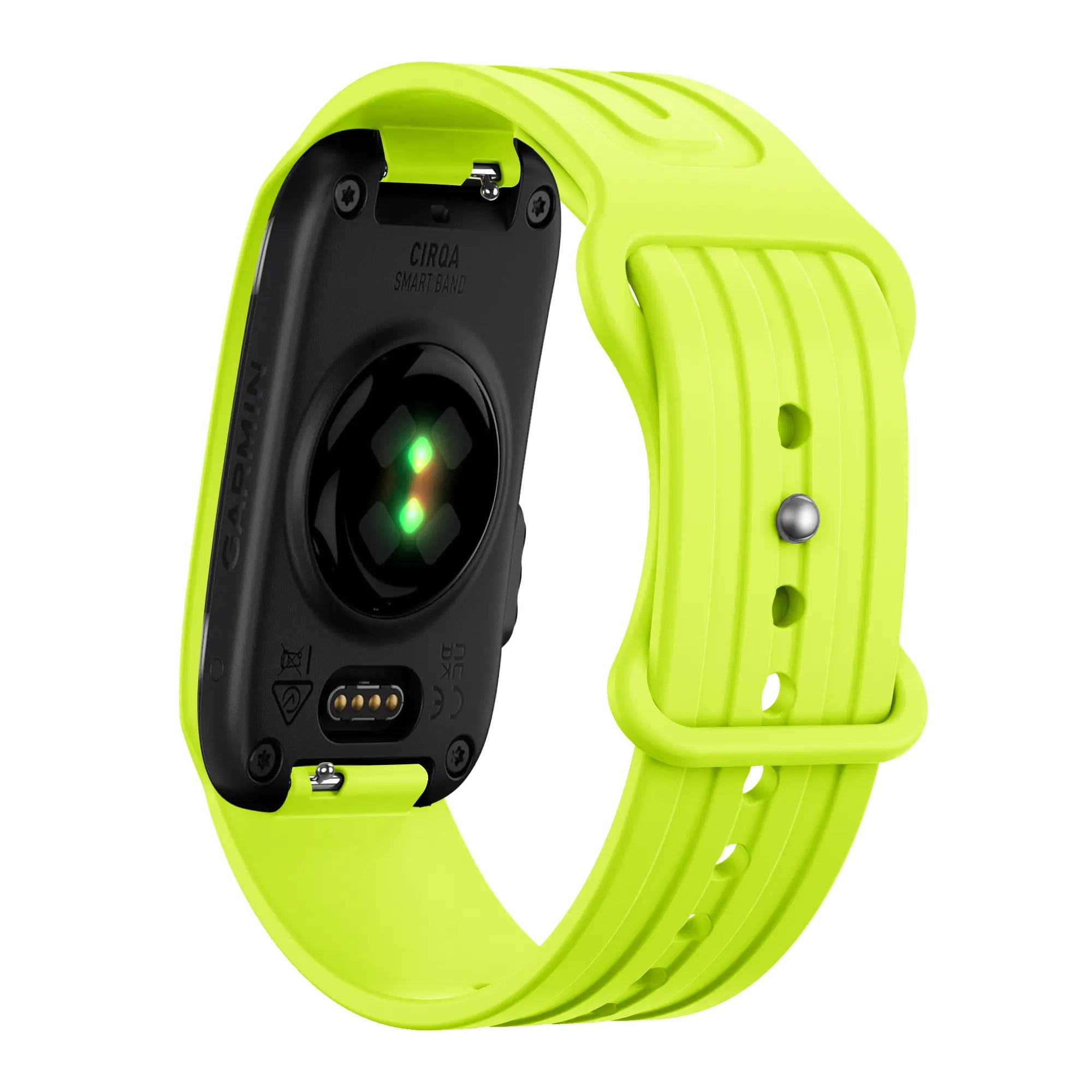 Bandz Garmin Cirqa siliconen band 'Classic' (lime)