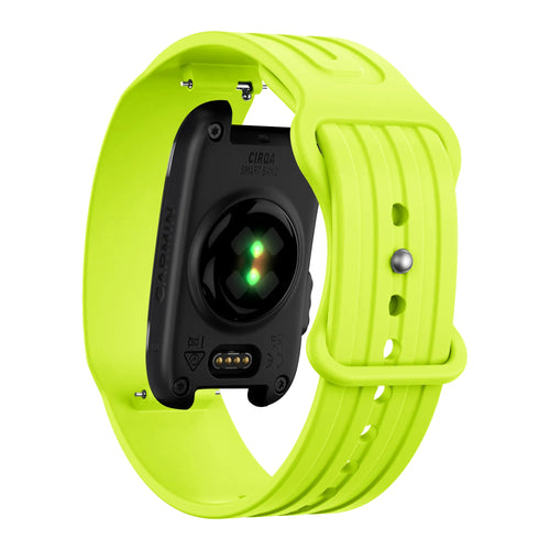 Bandz Garmin Cirqa siliconen band 'Classic' (lime)