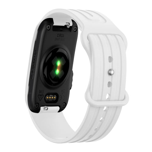 Bandz Garmin Cirqa siliconen band 'Classic' (wit)