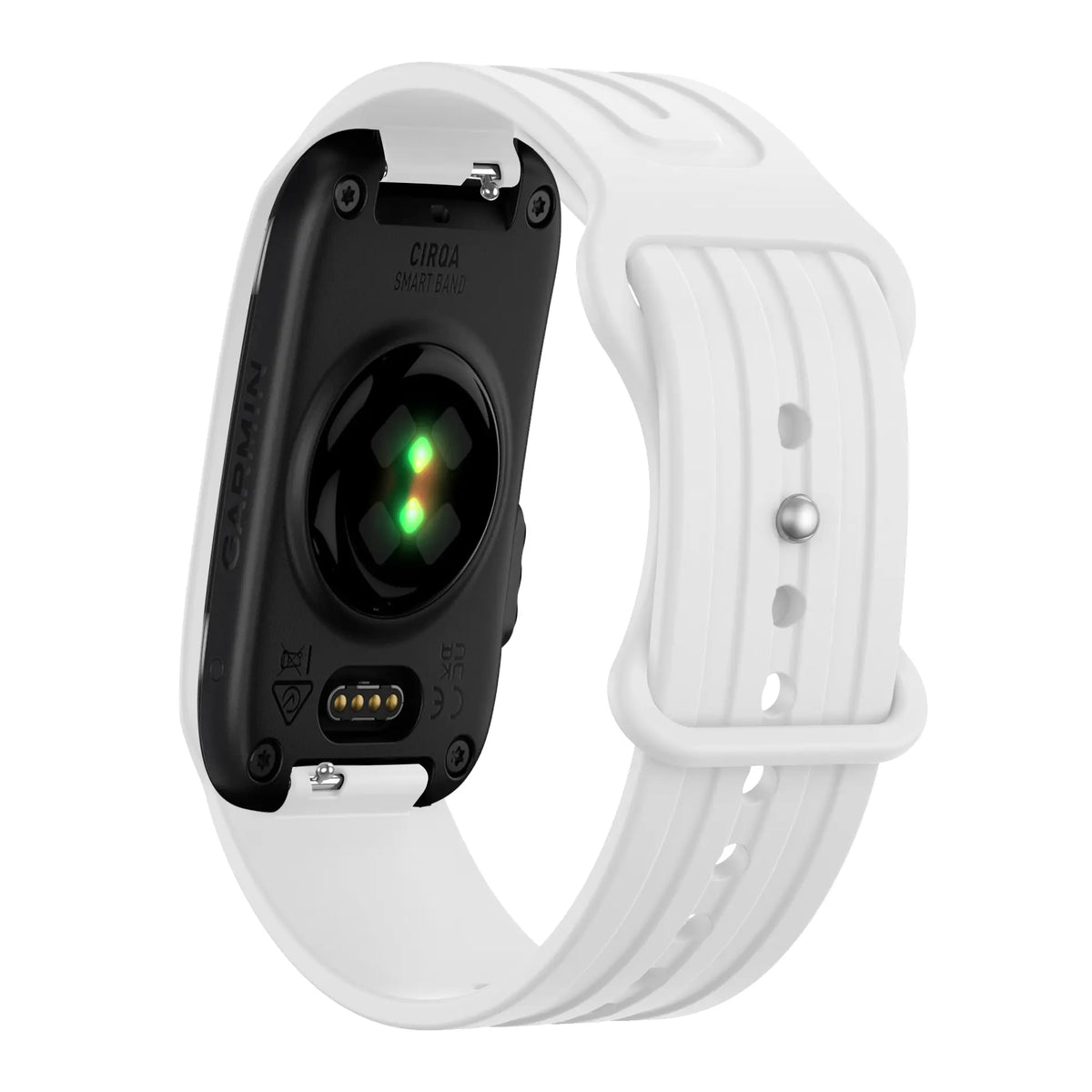 Bandz Garmin Cirqa siliconen band 'Classic' (wit)