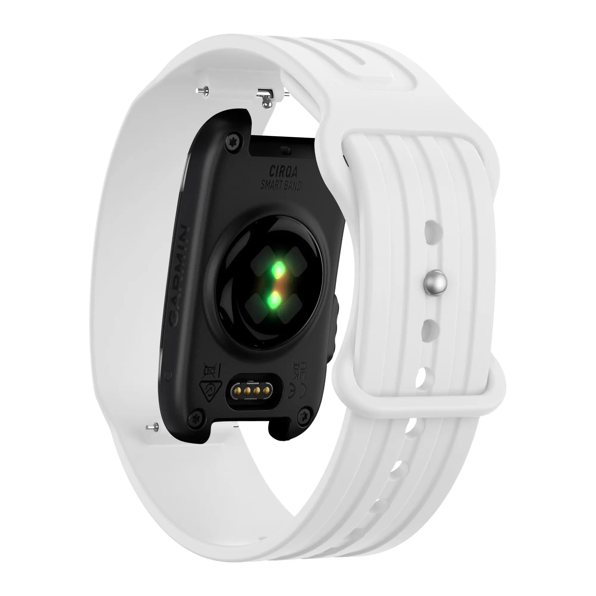 Bandz Garmin Cirqa siliconen band 'Classic' (wit)