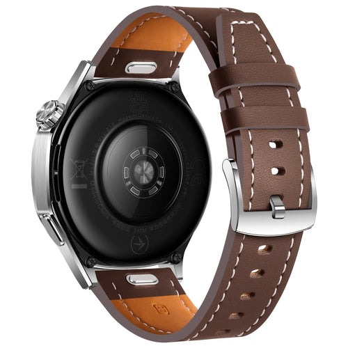 Fossil Gen 5 'One Push' Leather Strap (Dark Brown)