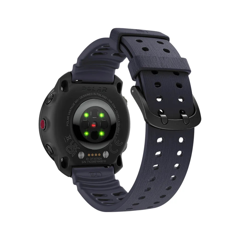 Polar Vantage M silicone grain band (donkerblauw)