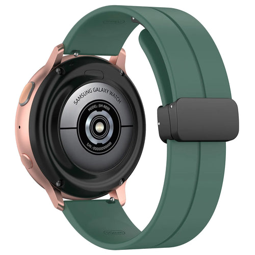 Coros Apex 2 D-buckle siliconen bandje (donkergroen)