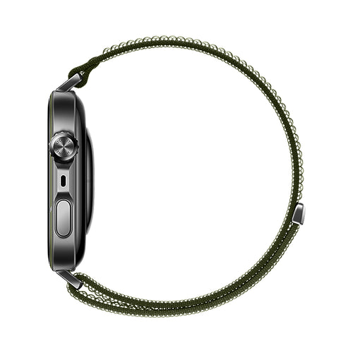 Huawei Watch Fit 5 Pro Ultra Thin Nylon Strap (Dark Green)