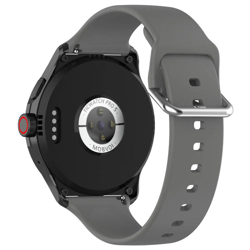 TicWatch Pro 5 Enduro siliconen gesp band (donkergrijs)