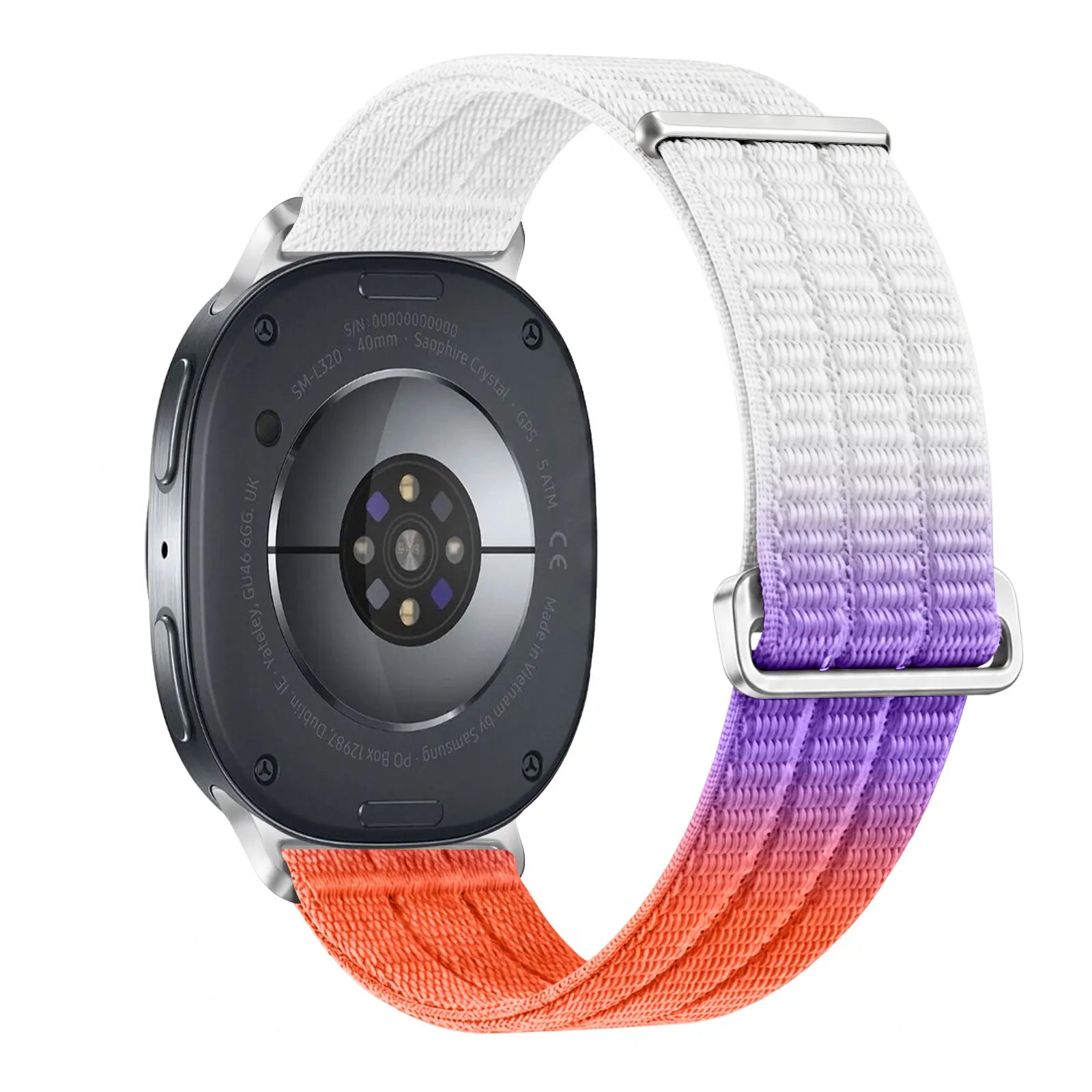 Samsung Galaxy Watch 8 - 44mm nylon air band (gradient oranje)