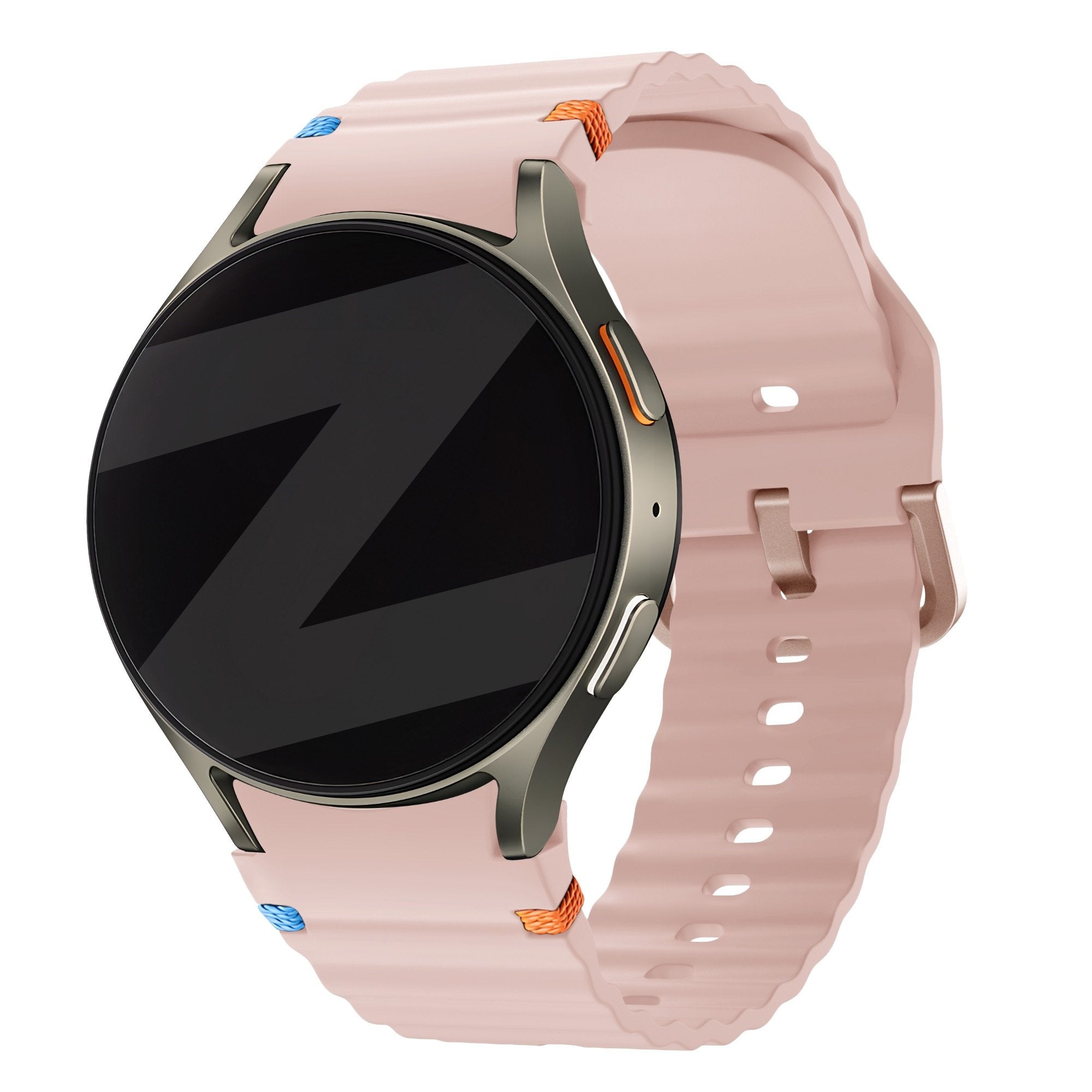 Bandz Samsung Galaxy Watch 6 Classic - 43mm wave band 'Easy fit' (lichtroze)
