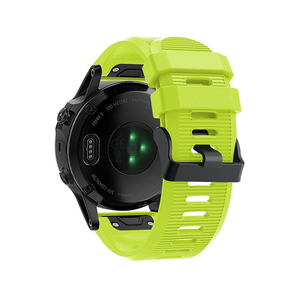 Garmin Fenix 5x / 6x siliconen bandje (lichtgroen)