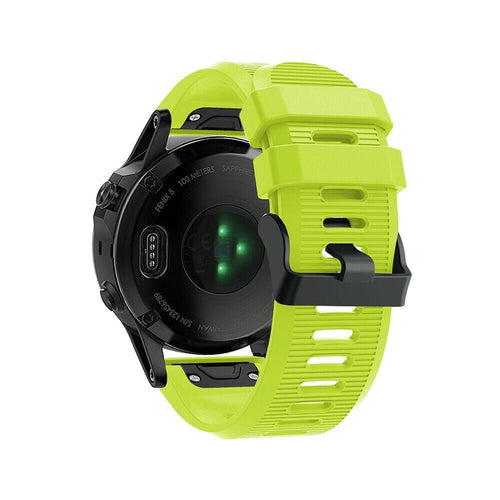 Garmin Tactix 7 siliconen bandje (lichtgroen)