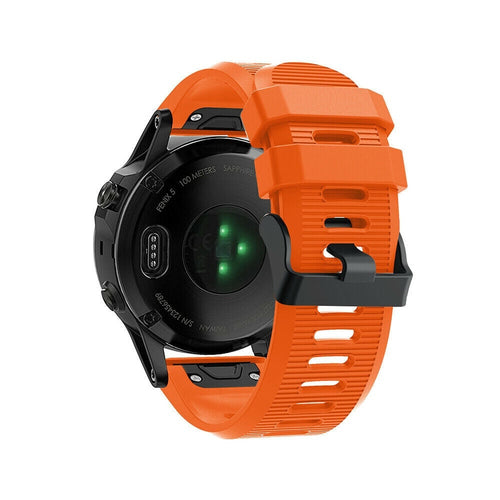 Garmin Tactix 7 siliconen bandje (oranje)