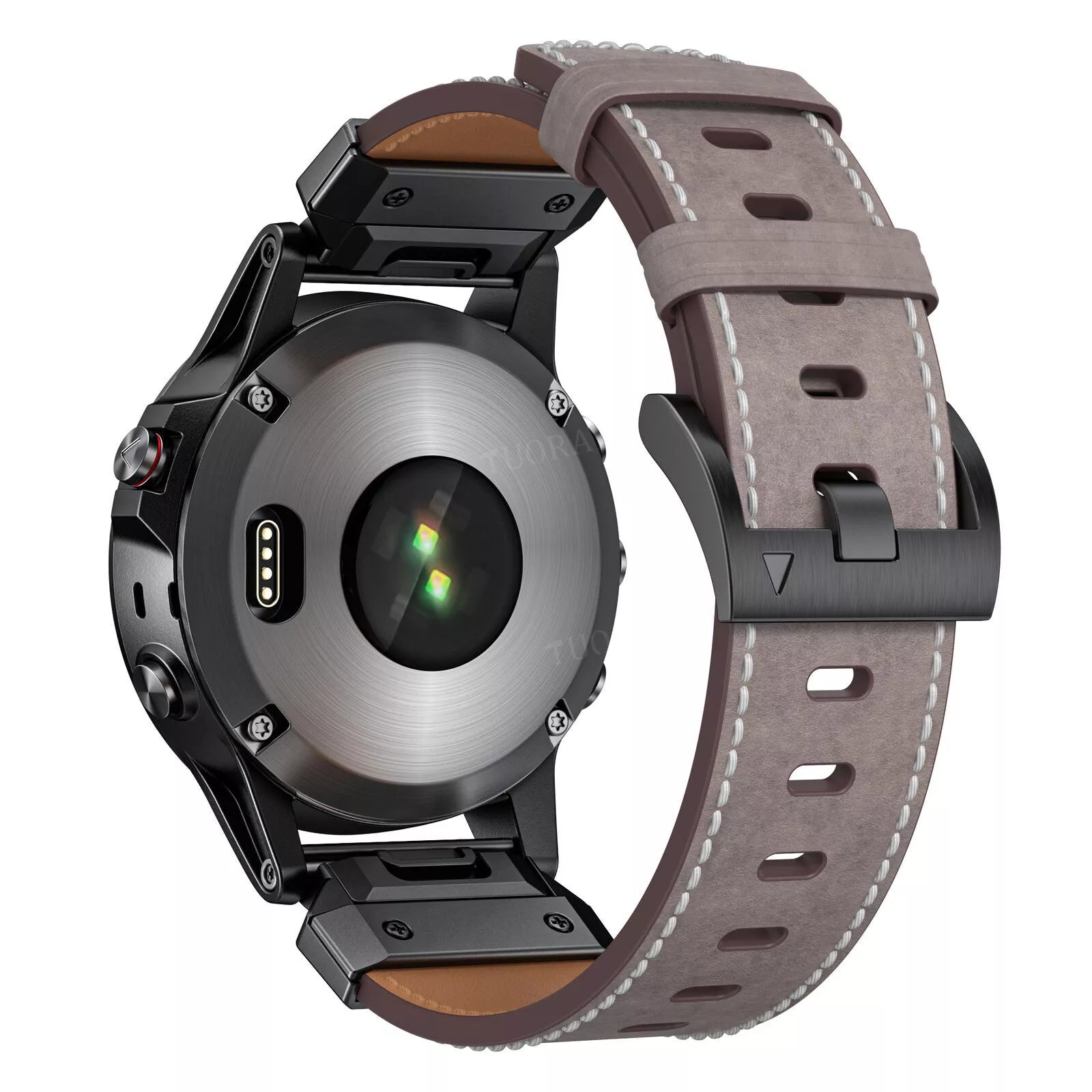 Garmin Quatix 8 Pro - 47mm Genuine Leather Strap (Grey)