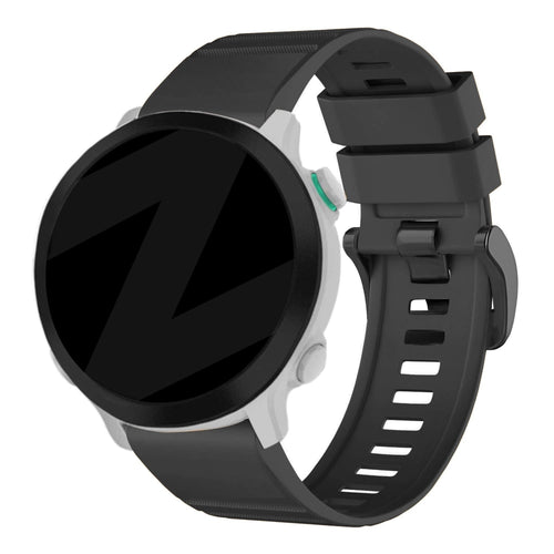 Bandz Garmin Tactix 8 - 47mm siliconen band met gesp (zwart)