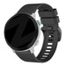 Bandz Garmin Approach S70 - 47mm siliconen band met gesp (zwart)