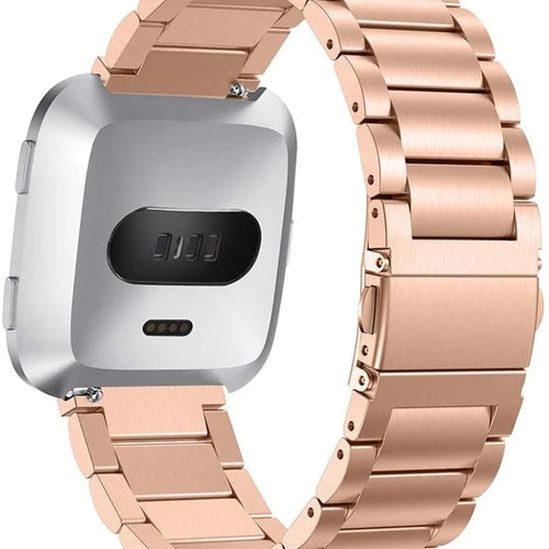 Fitbit Versa (2) stalen band (rosé goud)