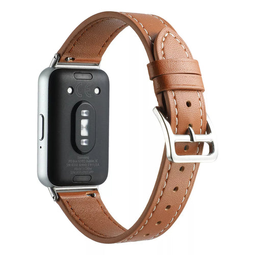Samsung Galaxy Fit 3 leren bandje (bruin)