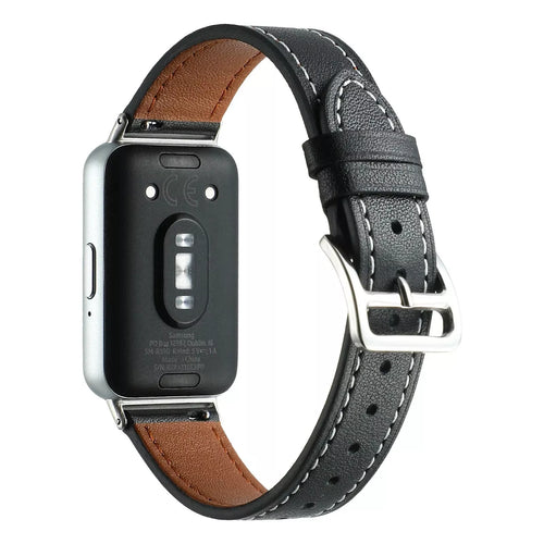 Samsung Galaxy Fit 3 leren bandje (zwart)
