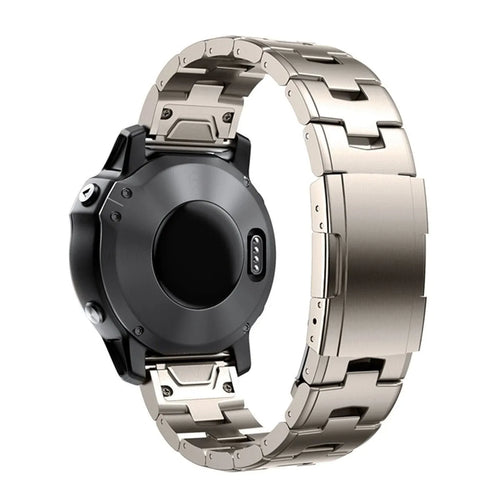 Titanium Strap, on a watch, 3/4 rear view