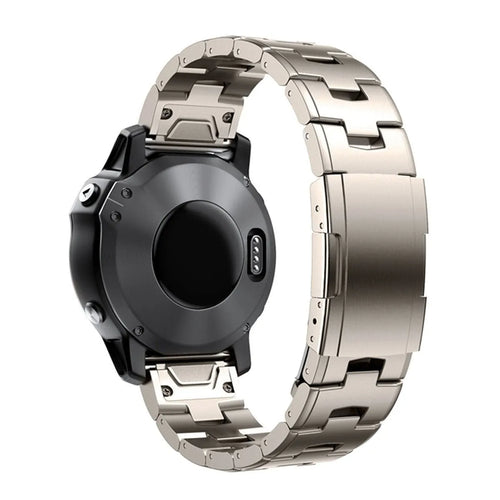 Titanium Strap, on a watch, 3/4 rear view