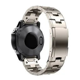 Titanium Strap, on a watch, 3/4 rear view