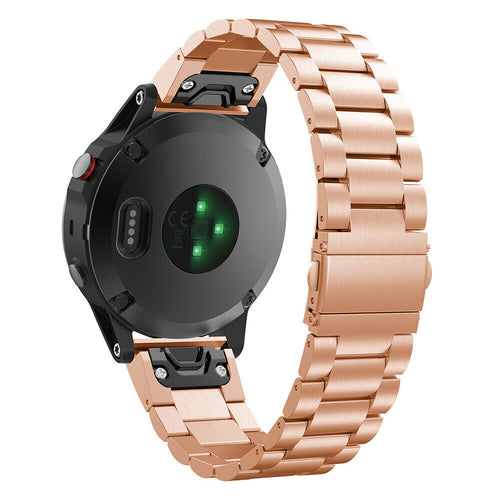 Garmin Forerunner 970 stalen band (rosé goud)