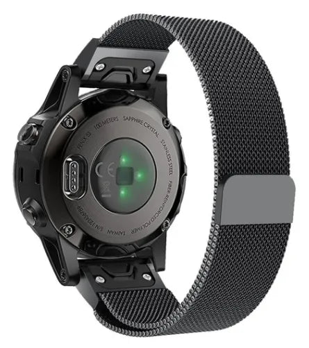 Garmin Descent Mk2S Milanese band (zwart)