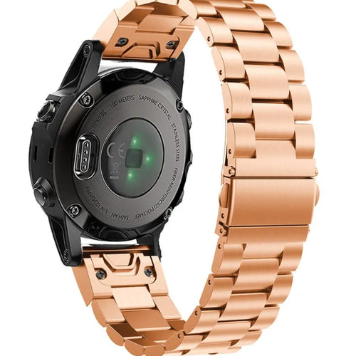 Garmin Descent Mk3(i) - 43mm stalen band (rosé goud)