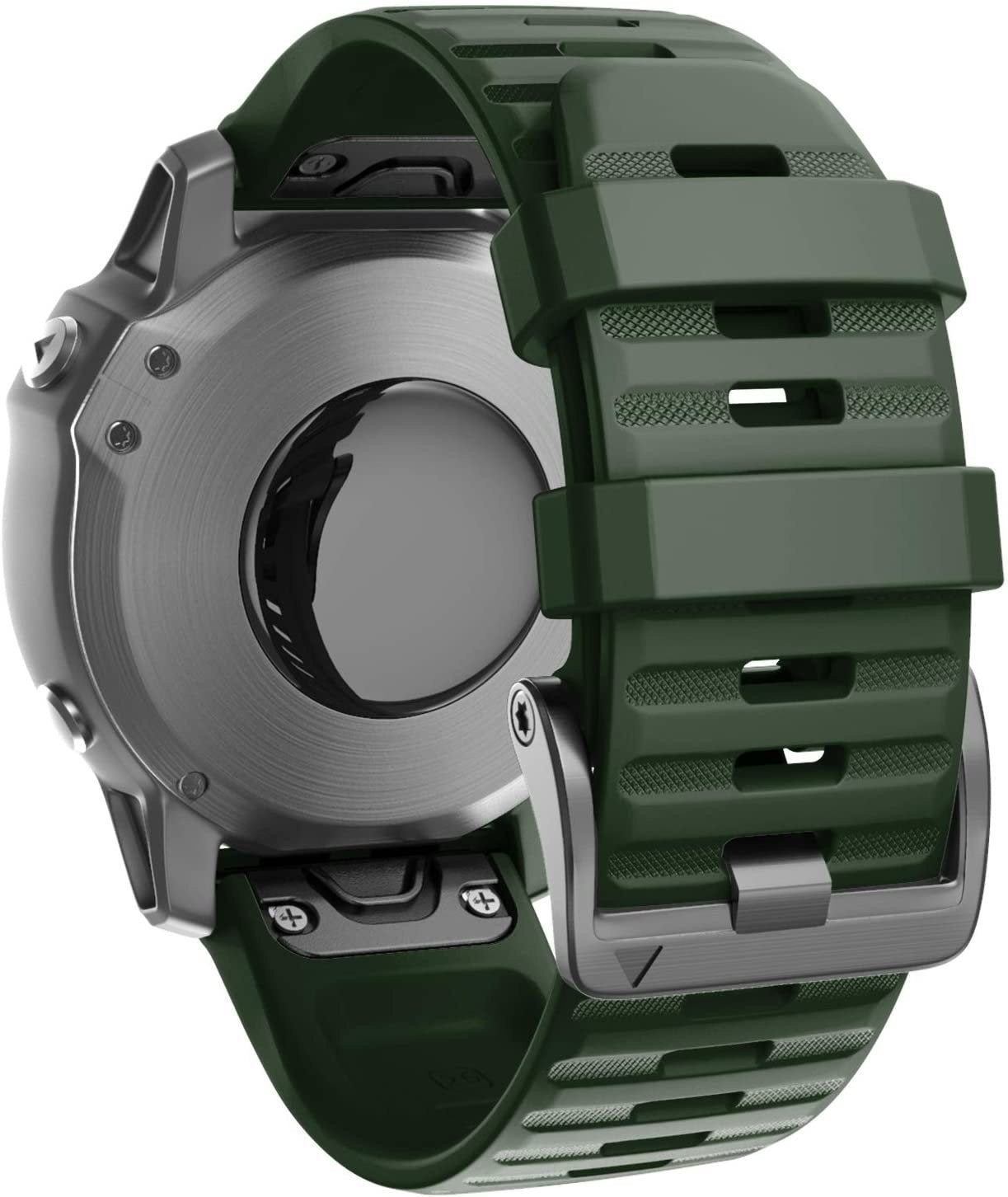 Garmin Tactix 7 siliconen bandje (donkergroen)