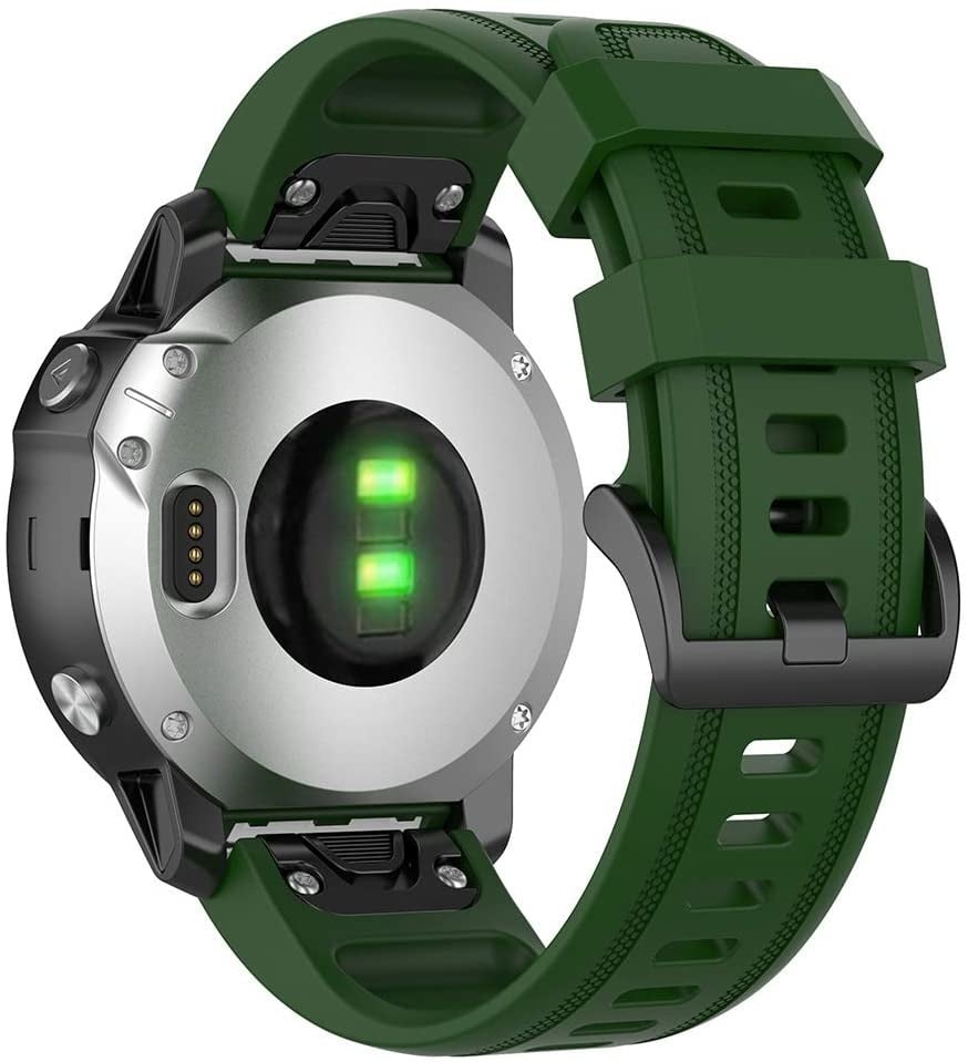 Garmin Descent Mk3(i) - 43mm siliconen bandje (legergroen)