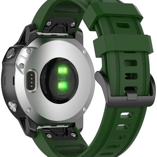 Garmin D2 Delta S siliconen bandje (legergroen)