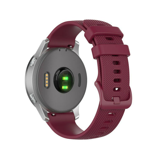 Huawei Watch 5 - 42mm siliconen bandje (donkerrood)