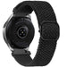 Geweven nylon horlogeband 22mm - universeel -  zwart
