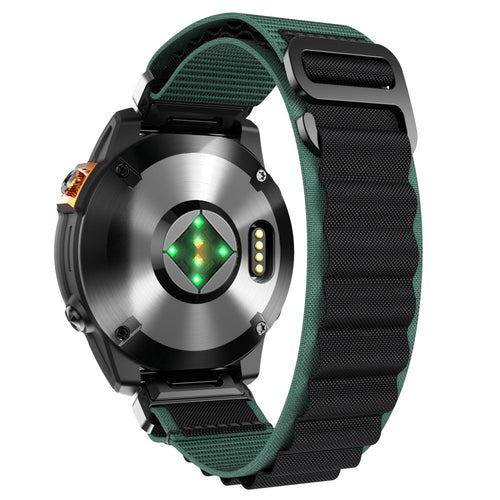 Garmin Epix Gen 2 - 47mm Alpine nylon bandje (groen/zwart)