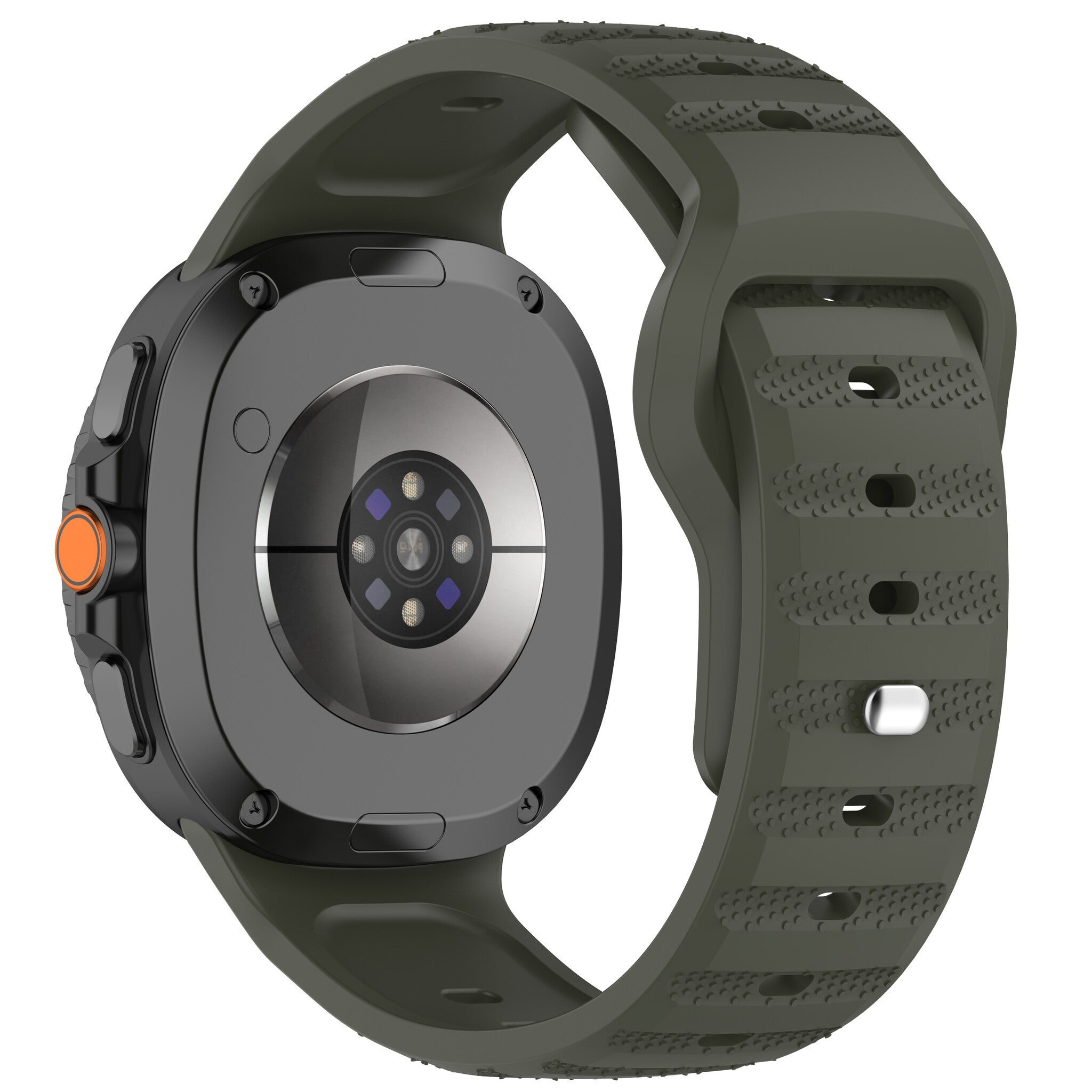Samsung Galaxy Watch 8 - 40mm Outdoor Silicone Strap (Dark Green)