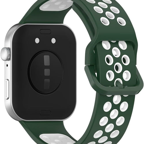 Huawei Watch Fit 4 Pro sport bandje (groen/wit)