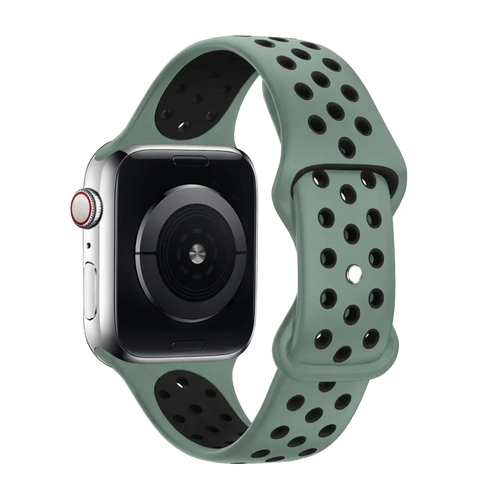 Apple Watch sport bandje (cyaan/zwart)