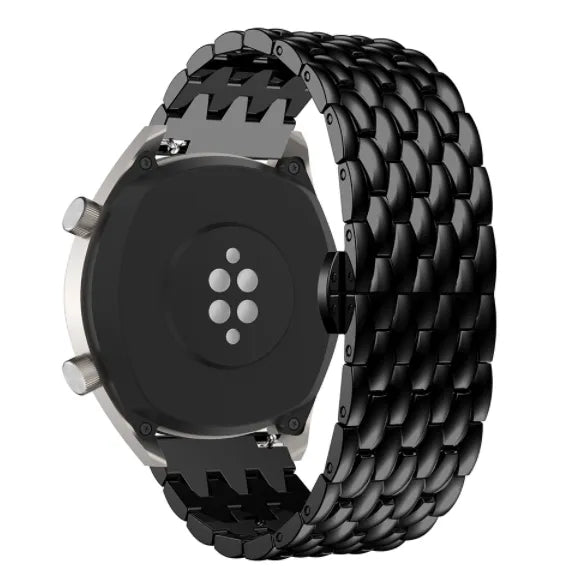 Honor Magic Watch 2 stalen draak band (zwart)