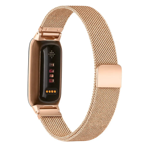 Fitbit Inspire 3 Milanese band (rosé goud)