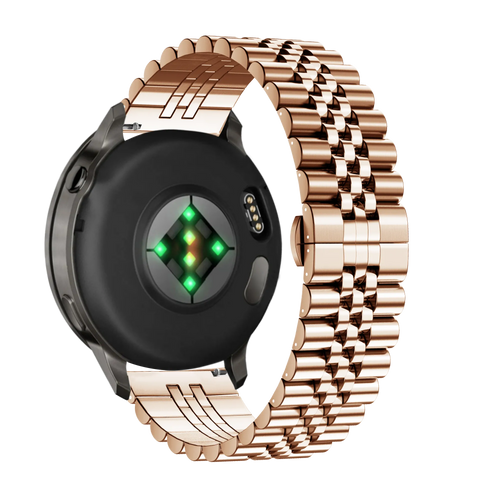 Bandz Garmin Vivoactive 4s Steel Strap 'Jubilee' (Rose Gold)