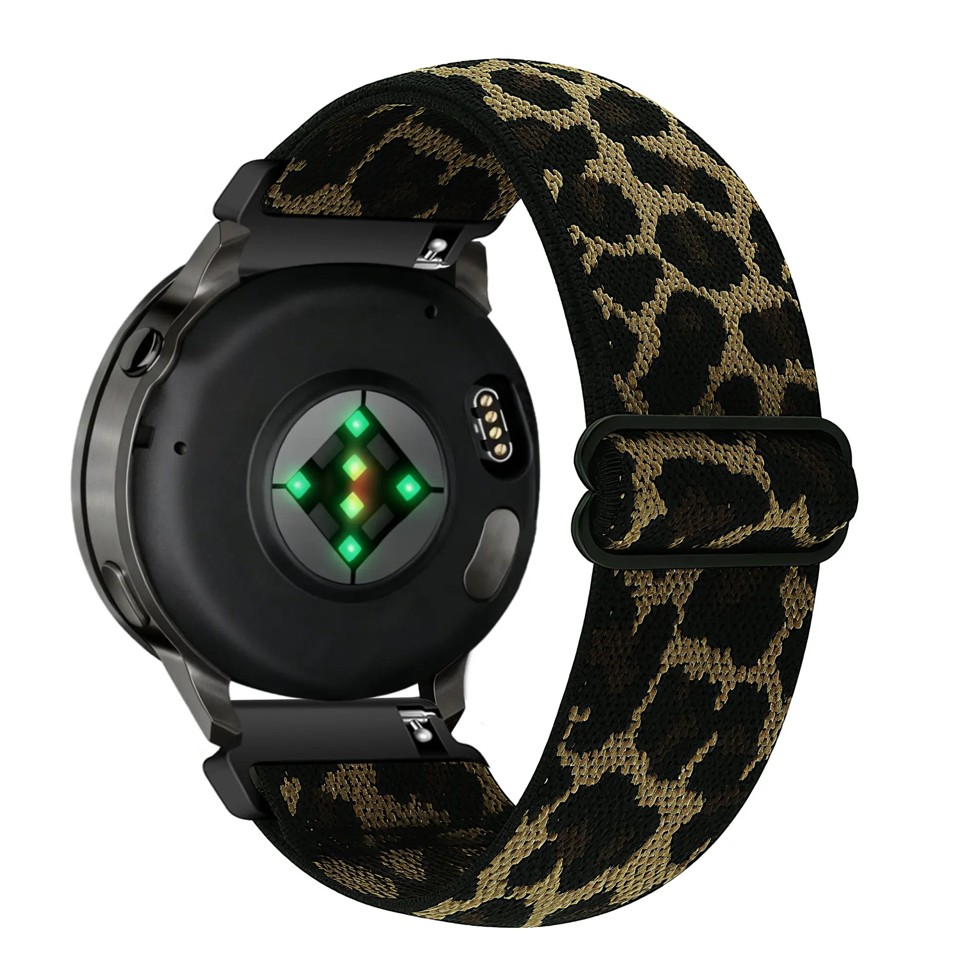Bandz Garmin Forerunner 265s Elastic Nylon Strap (Leopard)