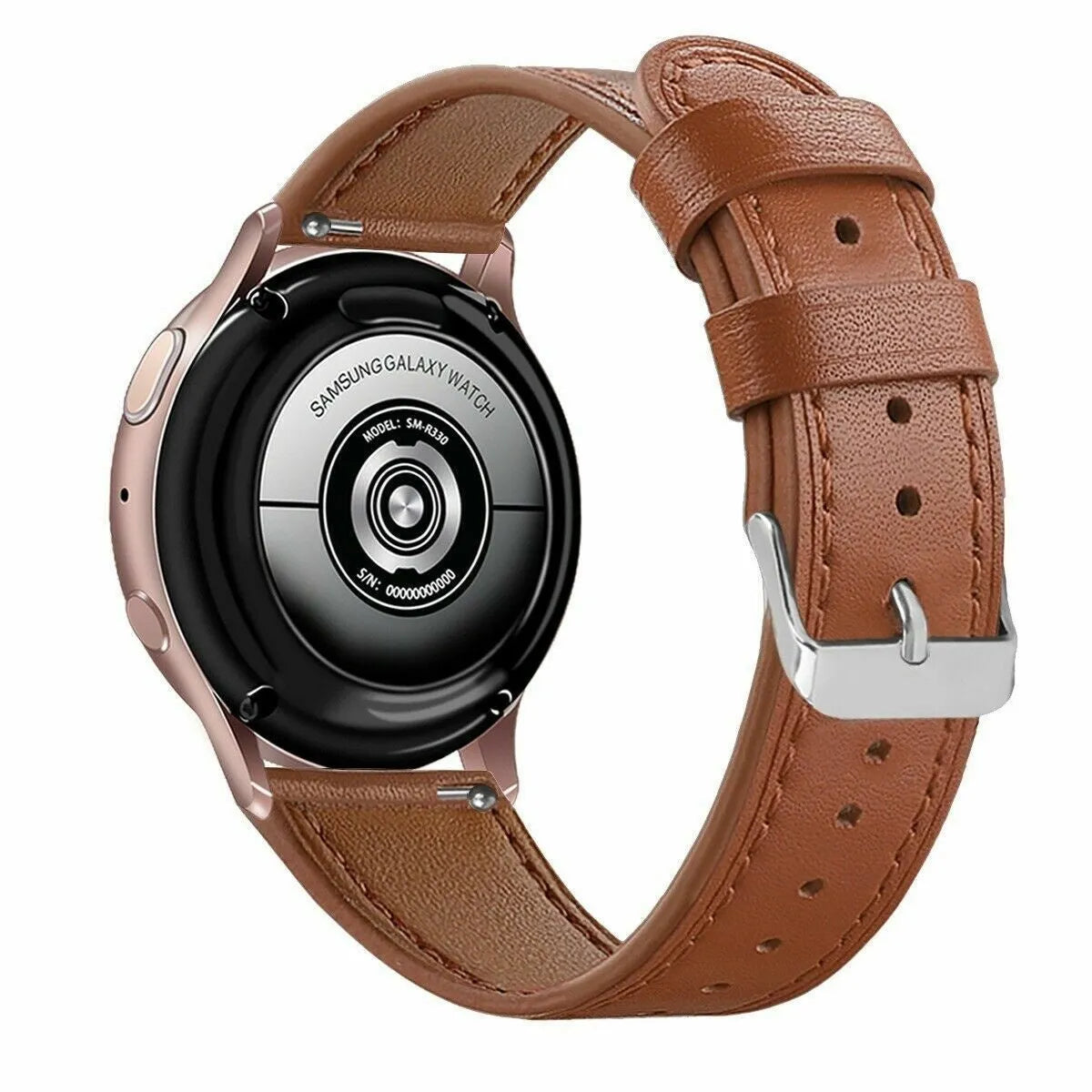 Amazfit Active modern leren band (strak bruin)