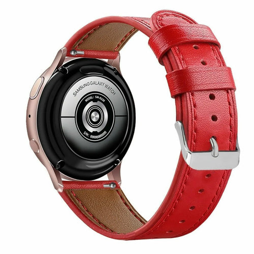 Coros Pace 2 modern leren band (rood)