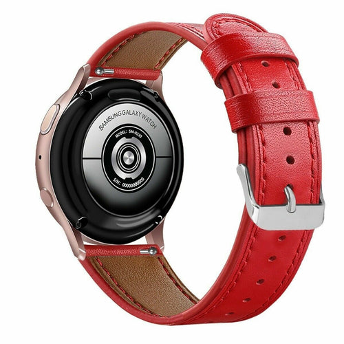 Withings ScanWatch Nova Modern Leather Strap (Red)