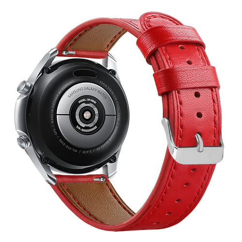 OnePlus Watch 3 - 46mm modern leren band (rood)