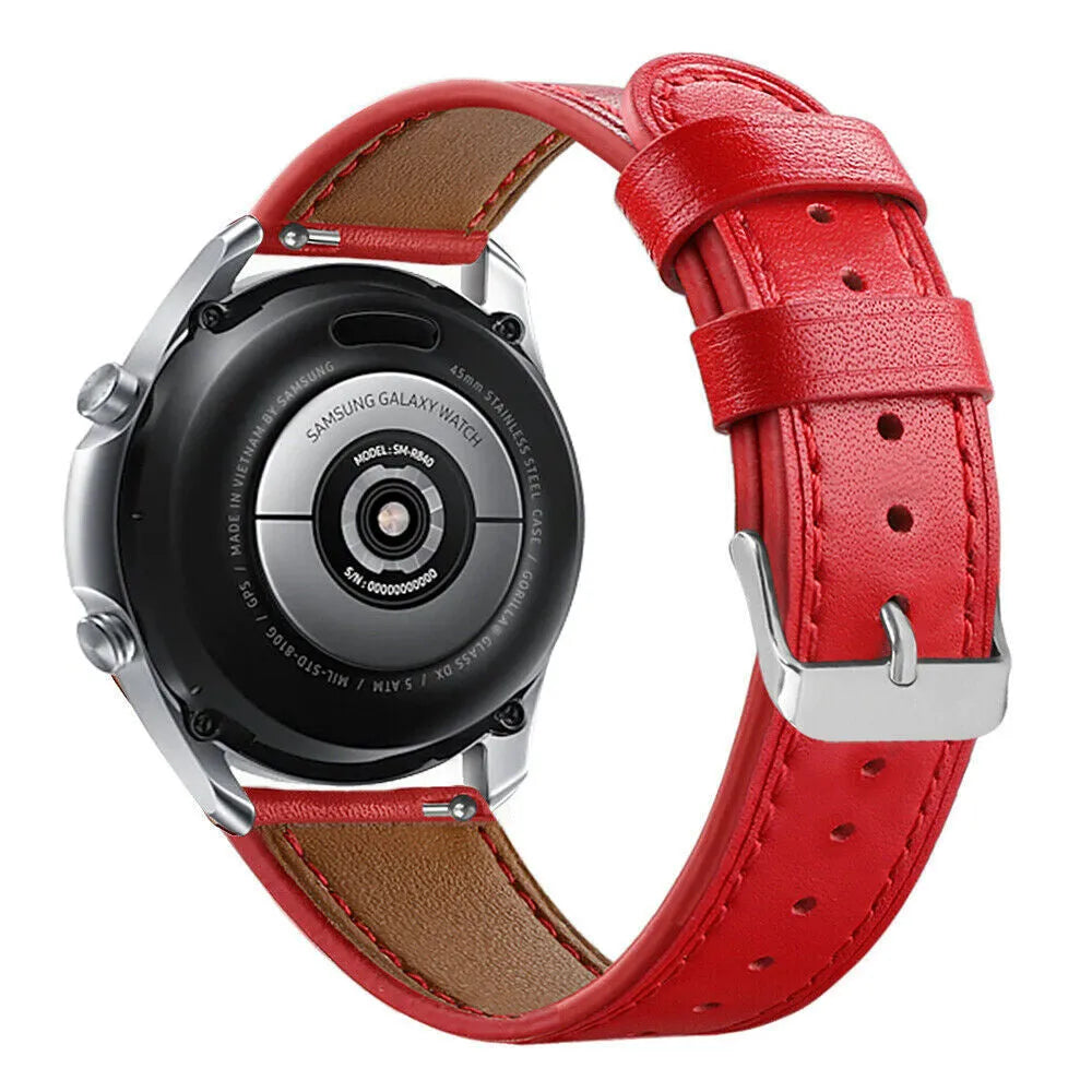 Polar Vantage M3 Modern Leather Strap (Red)