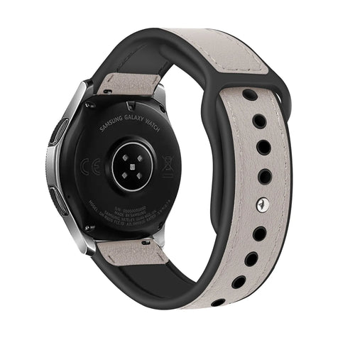 Coros Apex 42mm leren hybrid bandje (wit)